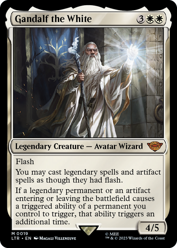 Gandalf the White (LTR-019) - The Lord of the Rings: Tales of Middle-earth Foil [Mythic]