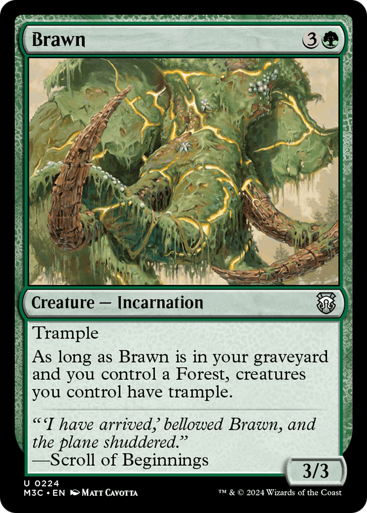 Brawn (M3C-224) - Modern Horizons 3 Commander Foil [Uncommon]