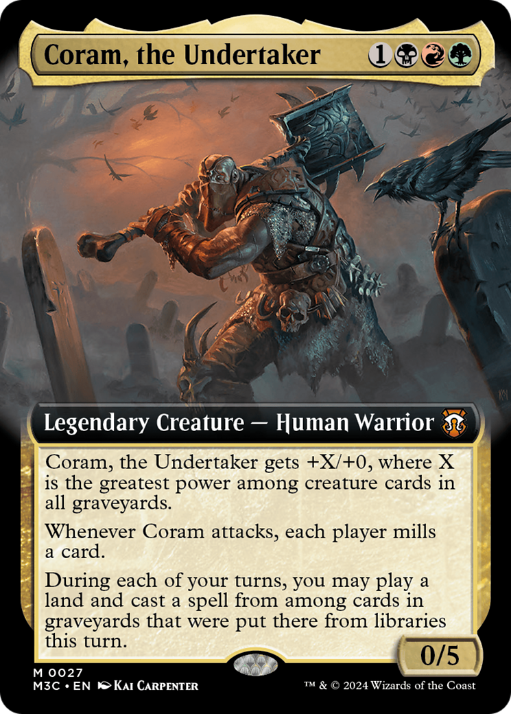 Coram, the Undertaker (M3C-027) - Modern Horizons 3 Commander: (Extended Art) [Mythic]