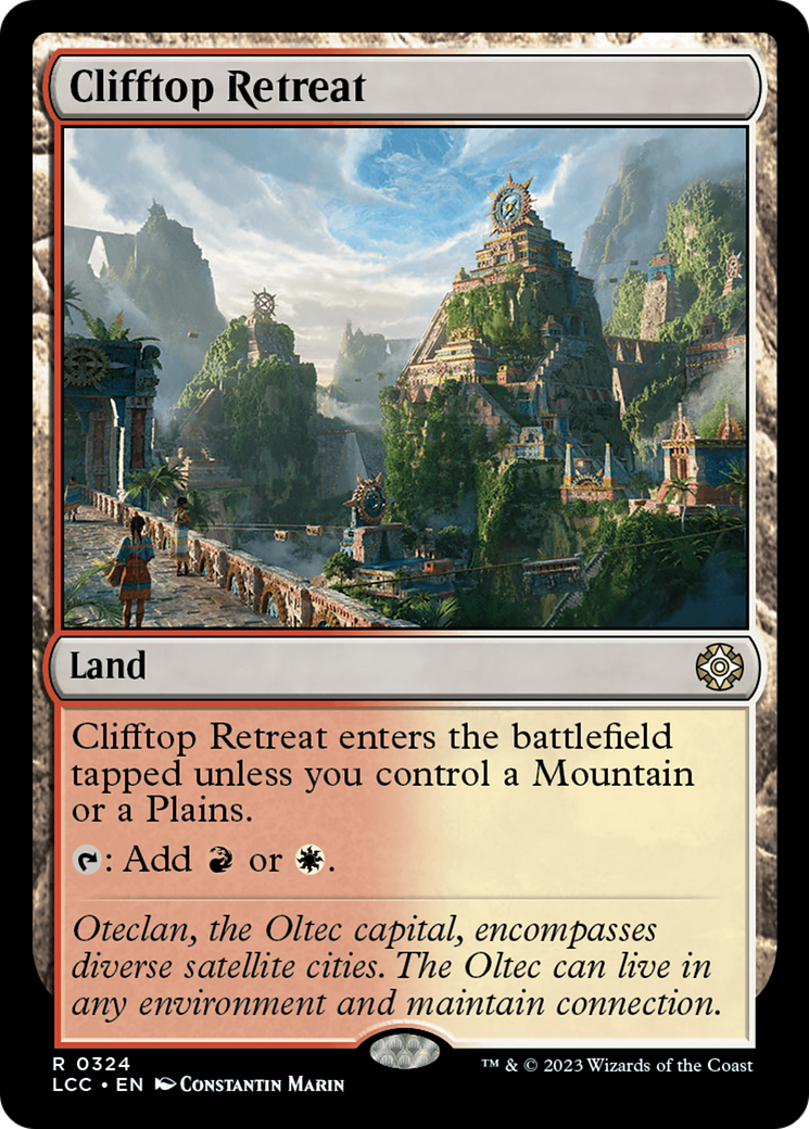 Clifftop Retreat (LCC-324) - The Lost Caverns of Ixalan Commander [Rare]
