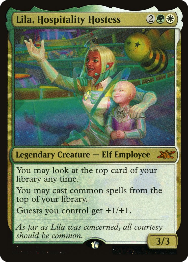 Lila, Hospitality Hostess (UNF-456) - Unfinity Galaxy Foil [Mythic]