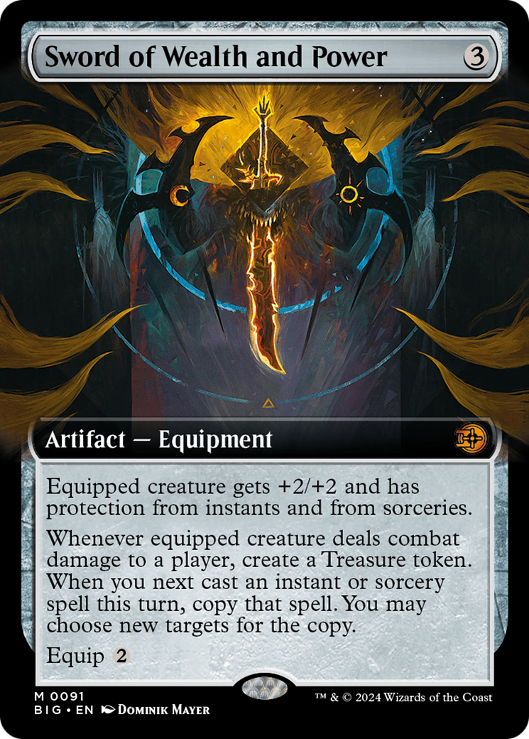 Sword of Wealth and Power (BIG-091) - The Big Score: (Extended Art) [Mythic]