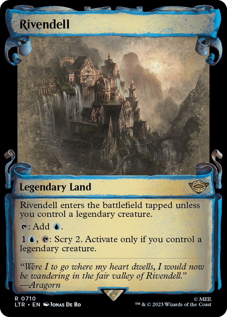 Rivendell (LTR-710) - The Lord of the Rings: Tales of Middle-earth: (Showcase) Scroll [Rare]