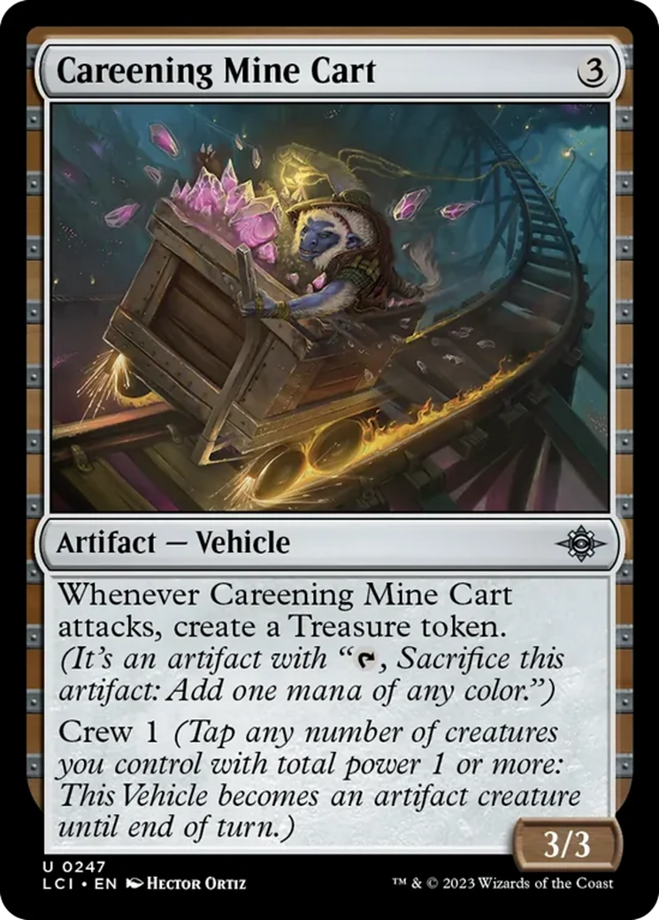 Careening Mine Cart (LCI-247) - The Lost Caverns of Ixalan: (vehicle) [Uncommon]