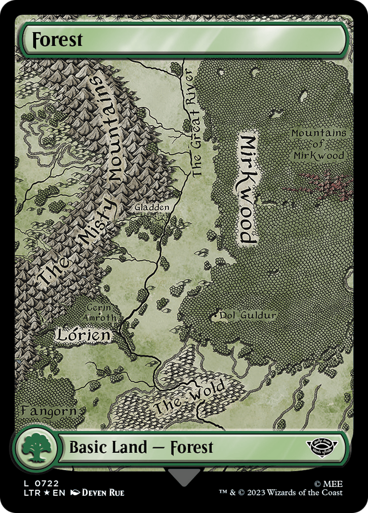 Forest (LTR-722) - The Lord of the Rings: Tales of Middle-earth Surge Scroll Foil [Common]
