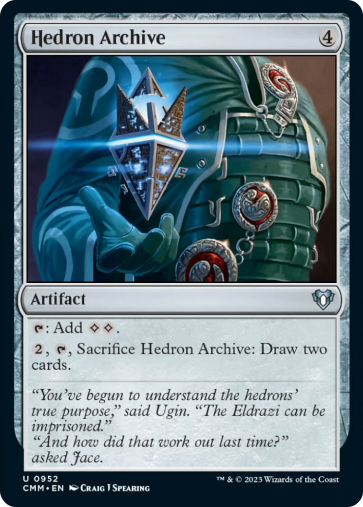 Hedron Archive (CMM-952) - Commander Masters [Uncommon]