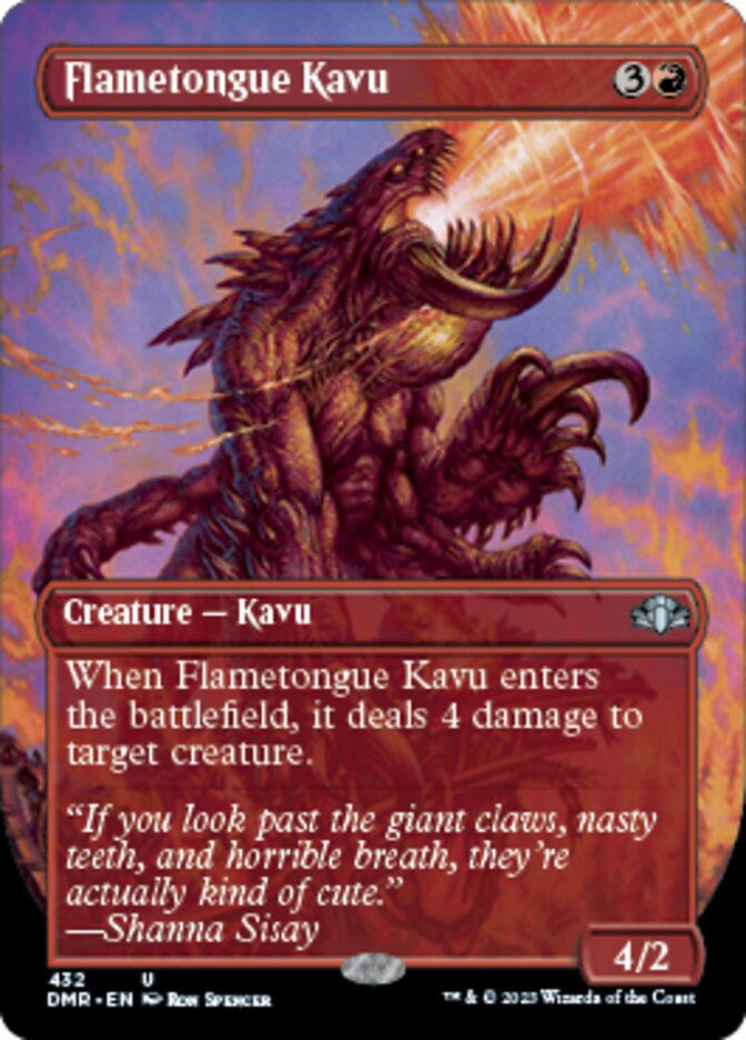Flametongue Kavu (DMR-432) - Dominaria Remastered (Borderless) [Uncommon]