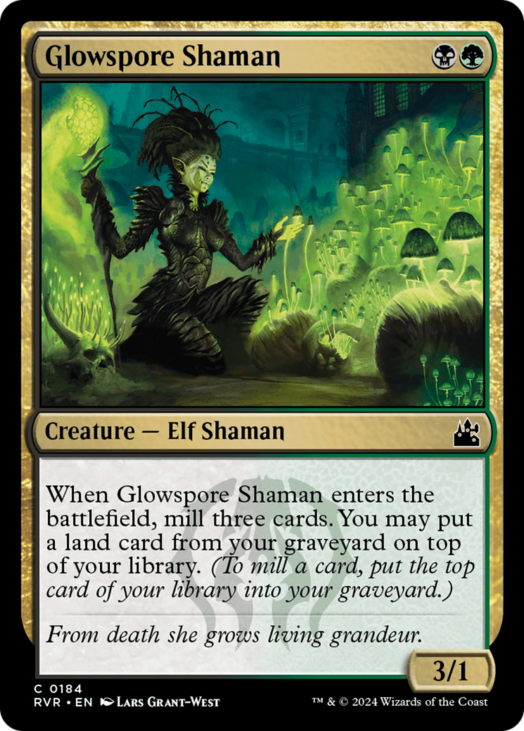 Glowspore Shaman (RVR-184) - Ravnica Remastered [Common]