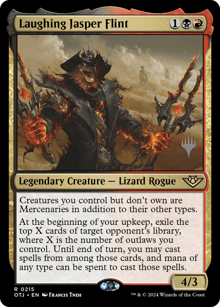 Laughing Jasper Flint (POTJ-215P) - Outlaws of Thunder Junction Promos [Rare]