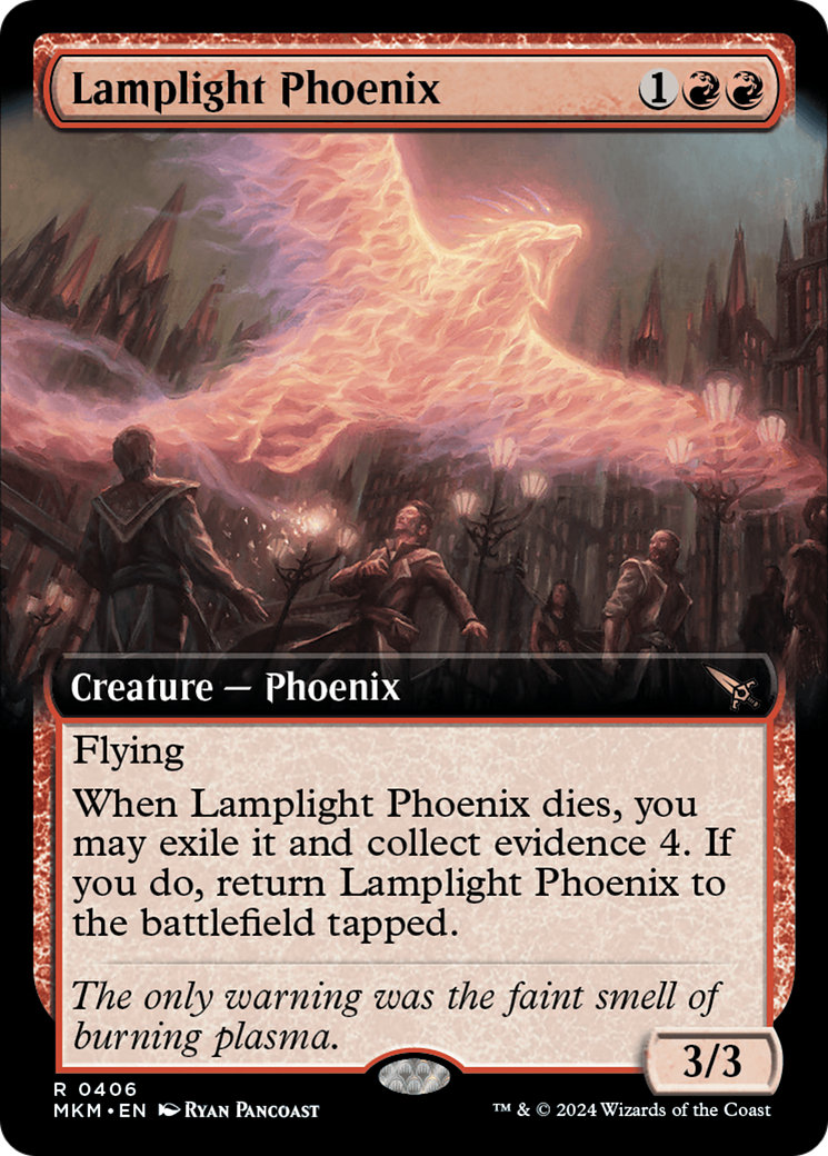Lamplight Phoenix (MKM-406) - Murders at Karlov Manor: (Extended Art) [Rare]