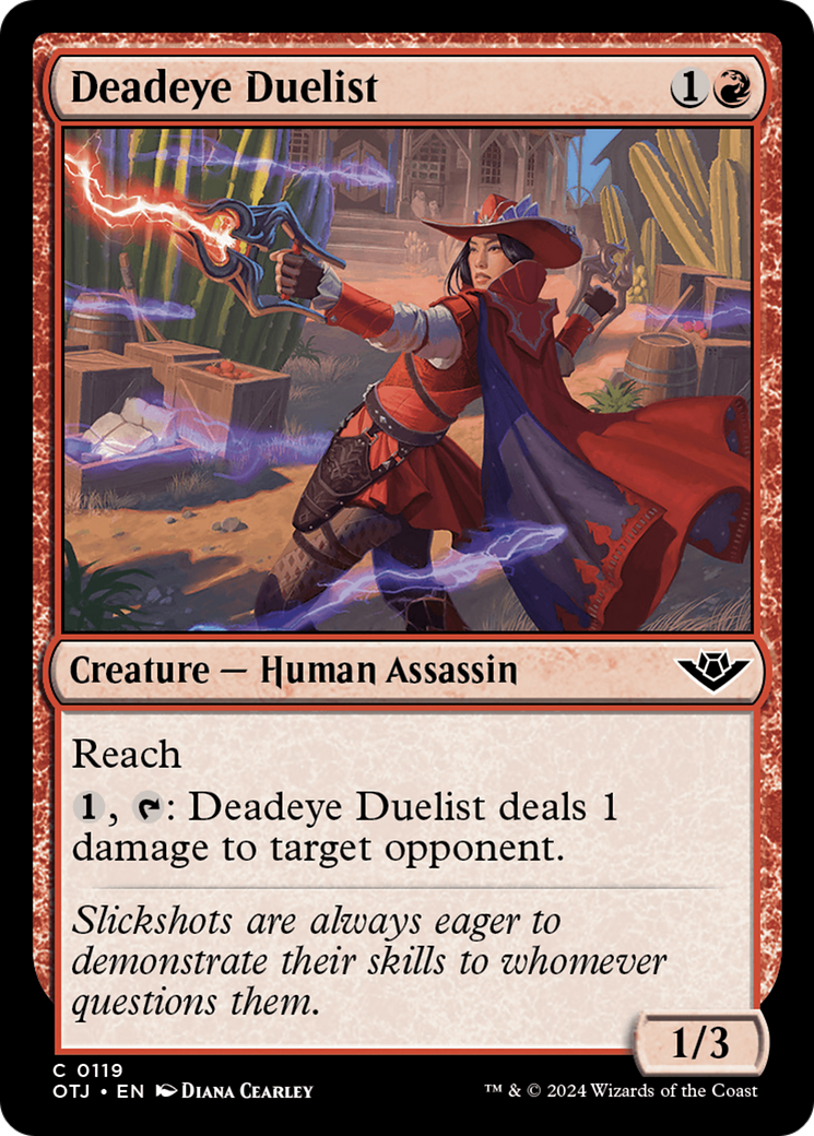 Deadeye Duelist (OTJ-119) - Outlaws of Thunder Junction Foil [Common]