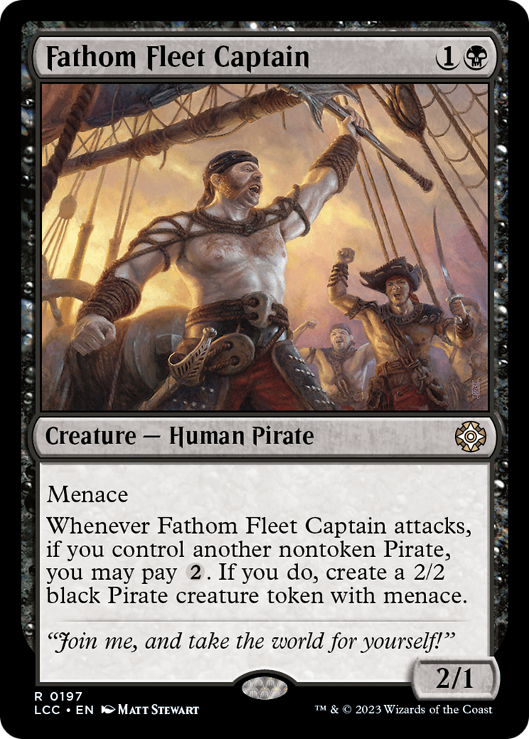 Fathom Fleet Captain (LCC-197) - The Lost Caverns of Ixalan Commander [Rare]