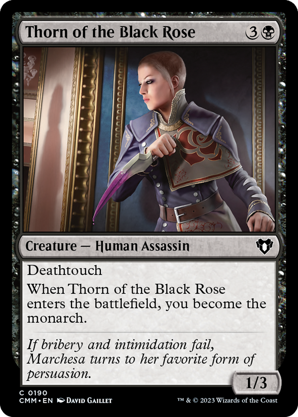 Thorn of the Black Rose (CMM-190) - Commander Masters [Common]