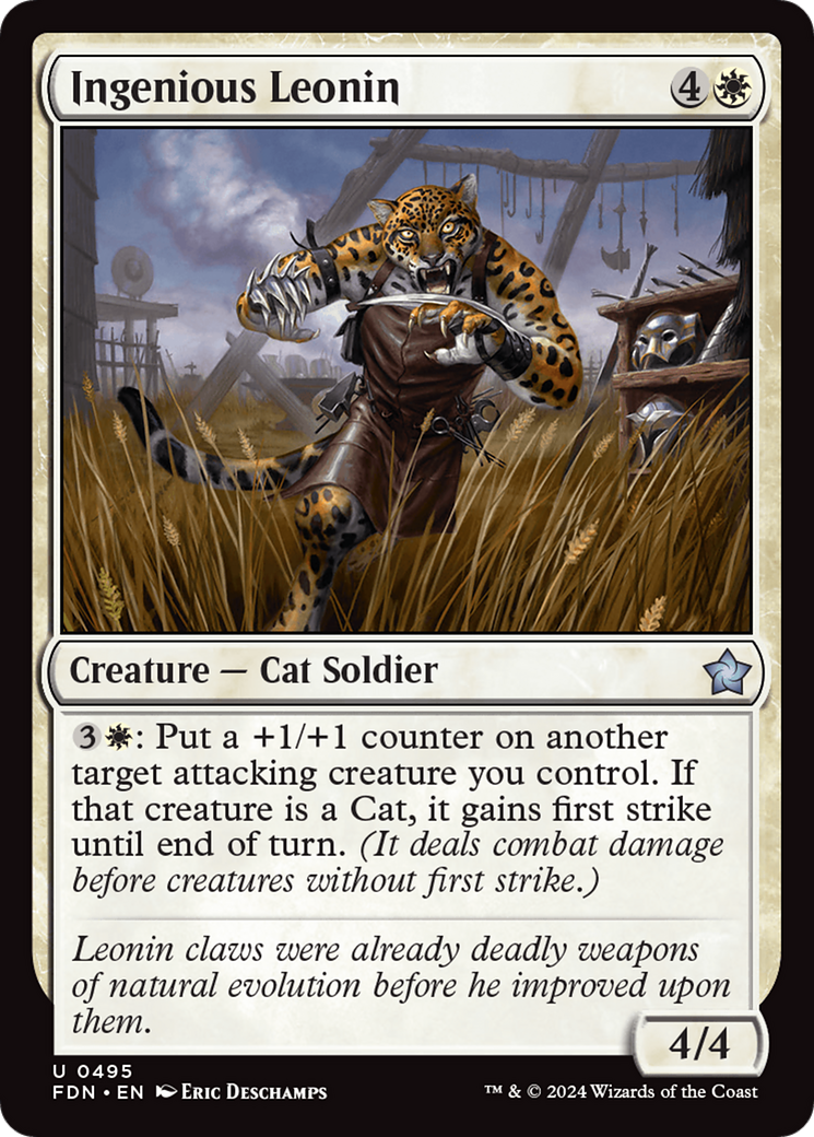 Ingenious Leonin (FDN-495) - Foundations [Uncommon]