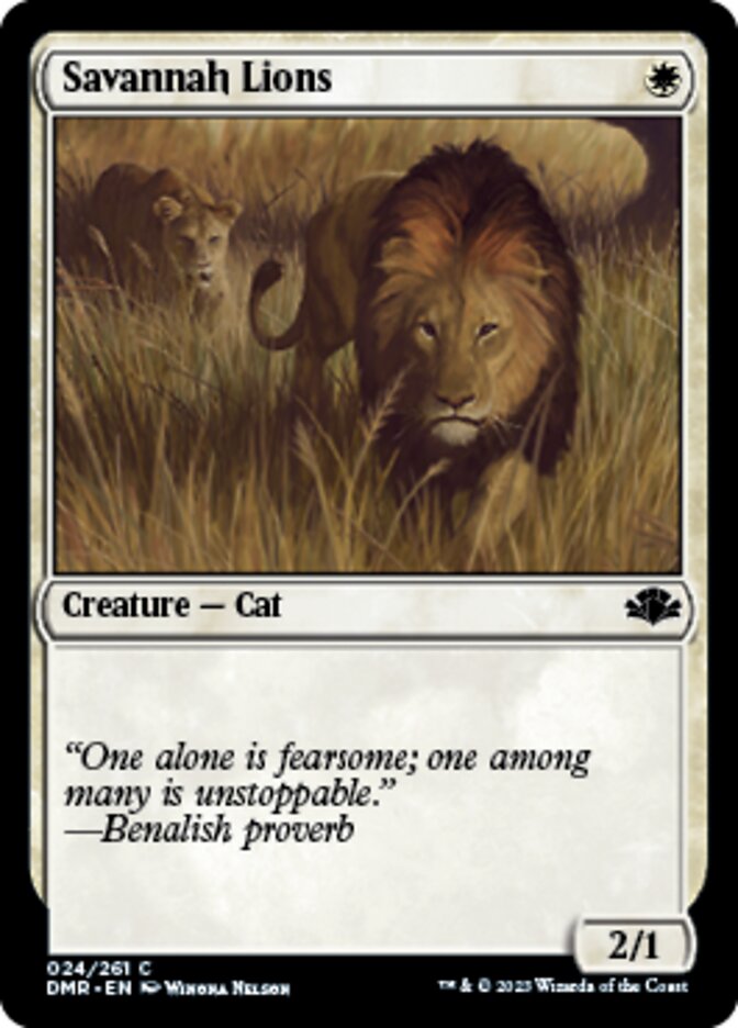 Savannah Lions (DMR-024) - Dominaria Remastered [Common]