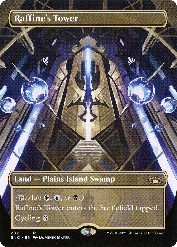 Raffine's Tower (SNC-292) - Streets of New Capenna (Borderless) Foil [Rare]