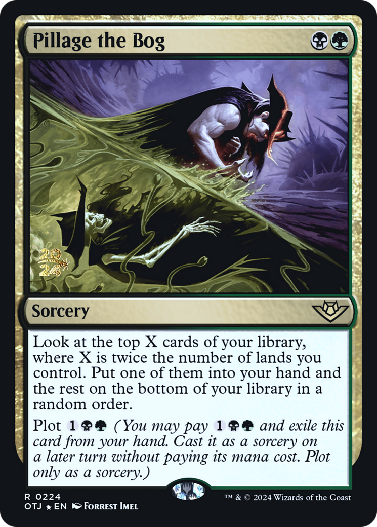 Pillage the Bog (POTJ-224S) - Outlaws of Thunder Junction Promos Foil [Rare]