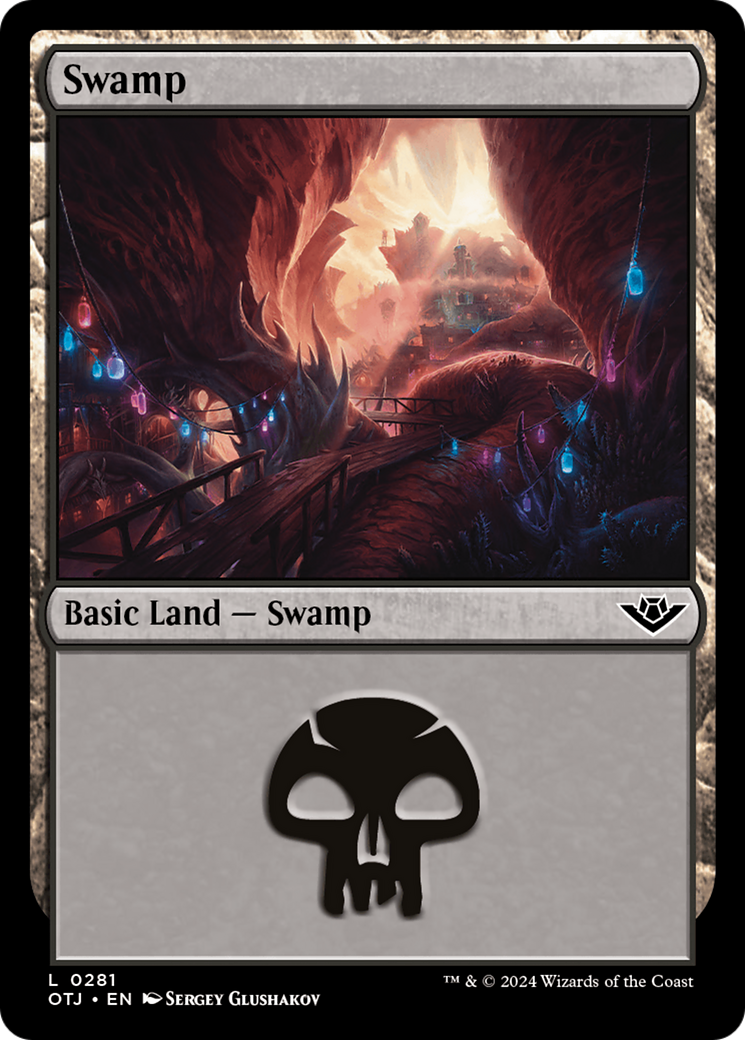 Swamp (OTJ-281) - Outlaws of Thunder Junction Foil [Common]