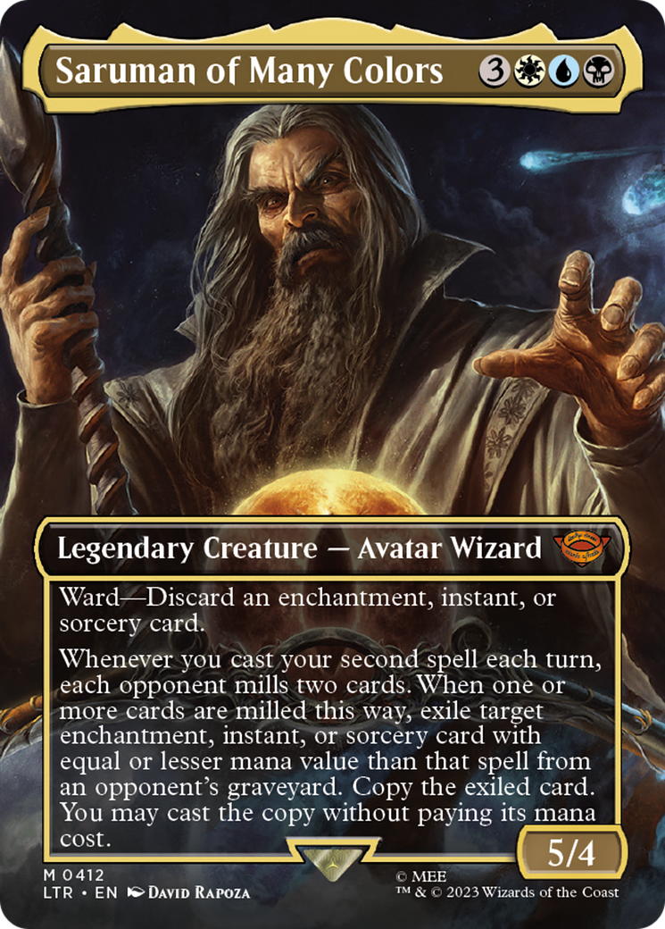 Saruman of Many Colors (LTR-412) - The Lord of the Rings: Tales of Middle-earth (Borderless) [Mythic]
