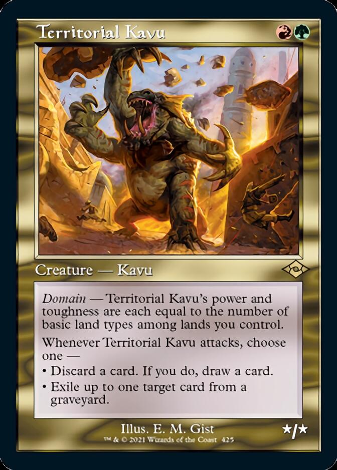 Territorial Kavu (MH2-425) - Modern Horizons 2 [Rare] Retro Frame