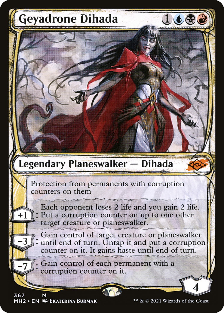 Geyadrone Dihada (MH2-367) - Modern Horizons 2: (Showcase) Foil [Mythic]
