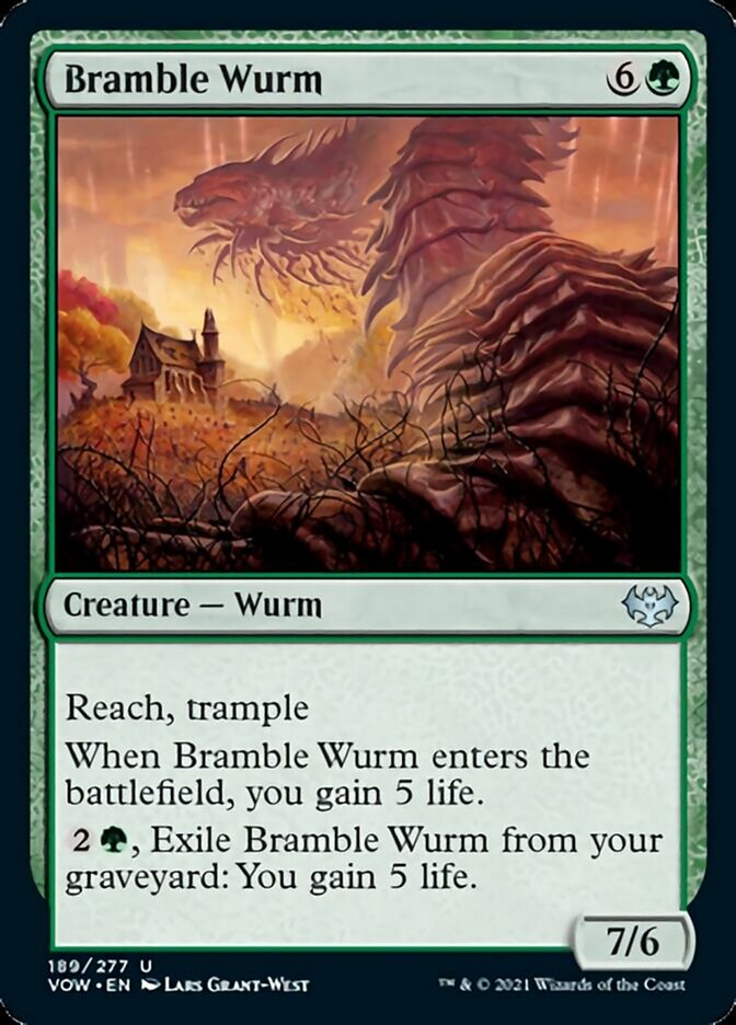 Bramble Wurm (VOW-189) - Innistrad: Crimson Vow [Uncommon]
