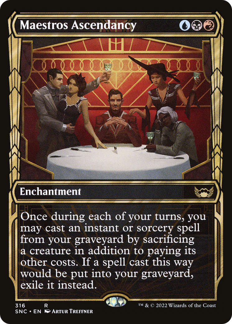 Maestros Ascendancy (SNC-316) - Streets of New Capenna: (Showcase) [Rare]