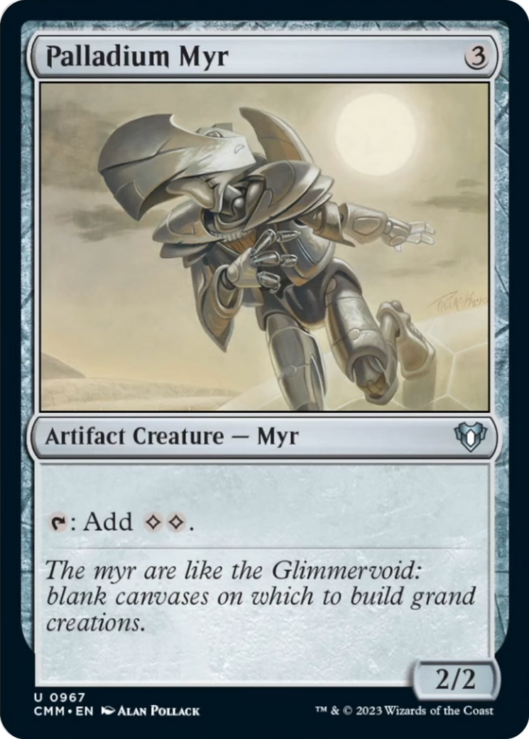 Palladium Myr (CMM-967) - Commander Masters [Uncommon]