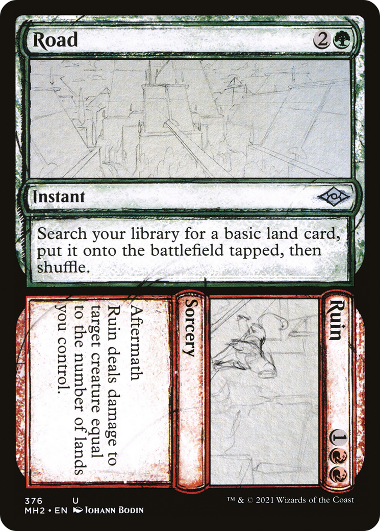 Road // Ruin (MH2-376) - Modern Horizons 2: (Showcase) Foil [Uncommon]