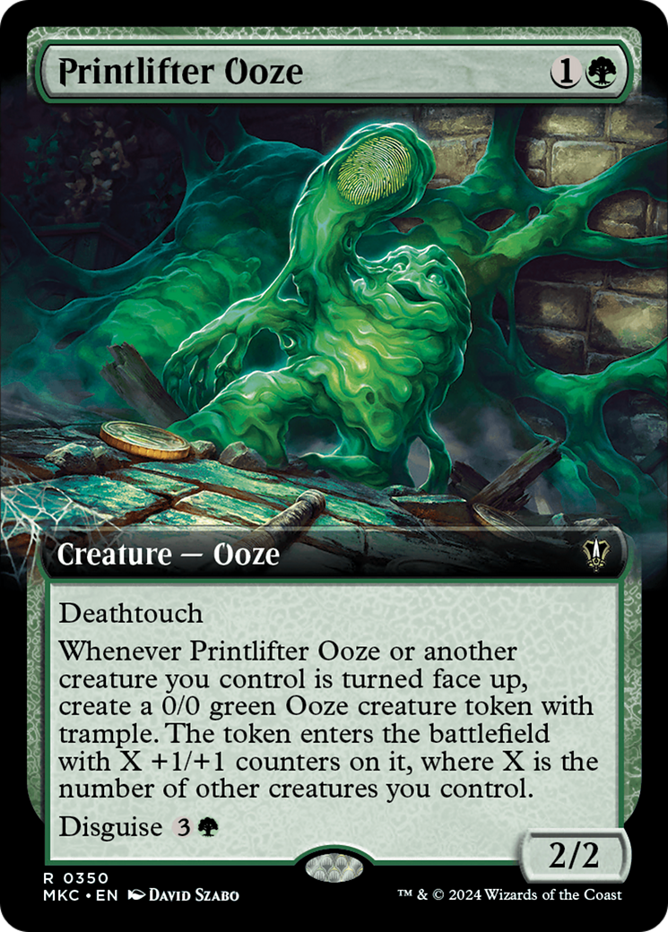 Printlifter Ooze (MKC-350) - Murders at Karlov Manor Commander: (Extended Art) [Rare]