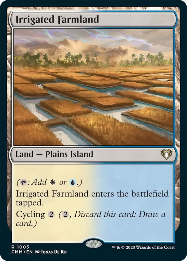 Irrigated Farmland (CMM-1005) - Commander Masters [Rare]