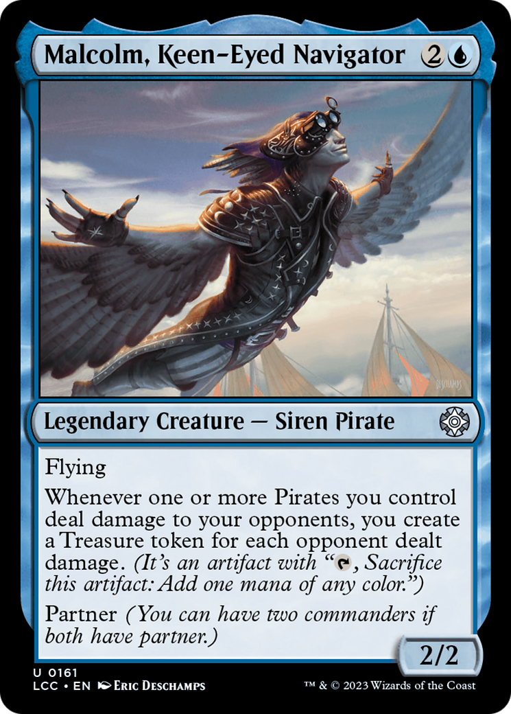 Malcolm, Keen-Eyed Navigator (LCC-161) - The Lost Caverns of Ixalan Commander [Uncommon]