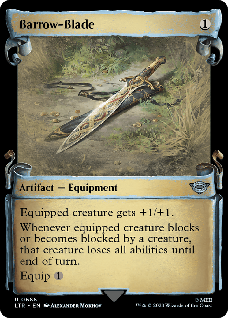 Barrow-Blade (LTR-688) - The Lord of the Rings: Tales of Middle-earth: (Showcase) Scroll Foil [Uncommon]