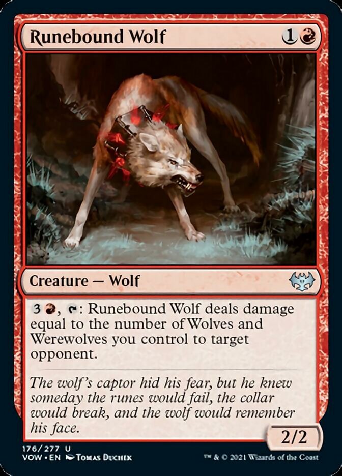 Runebound Wolf (VOW-176) - Innistrad: Crimson Vow [Uncommon]