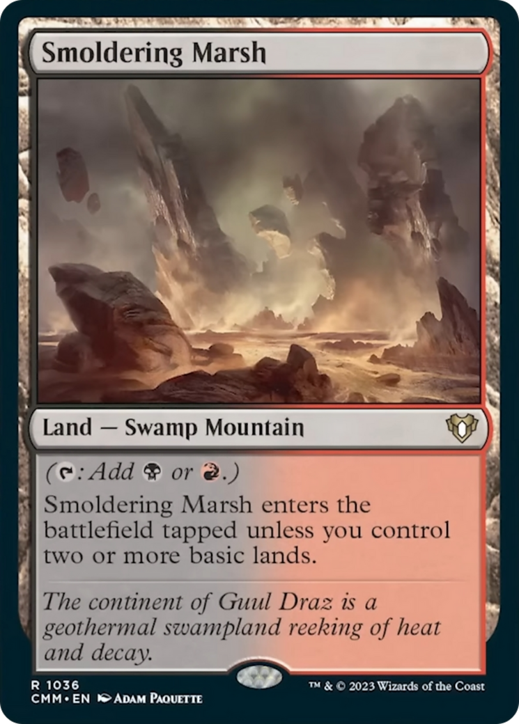 Smoldering Marsh (CMM-1036) - Commander Masters [Rare]