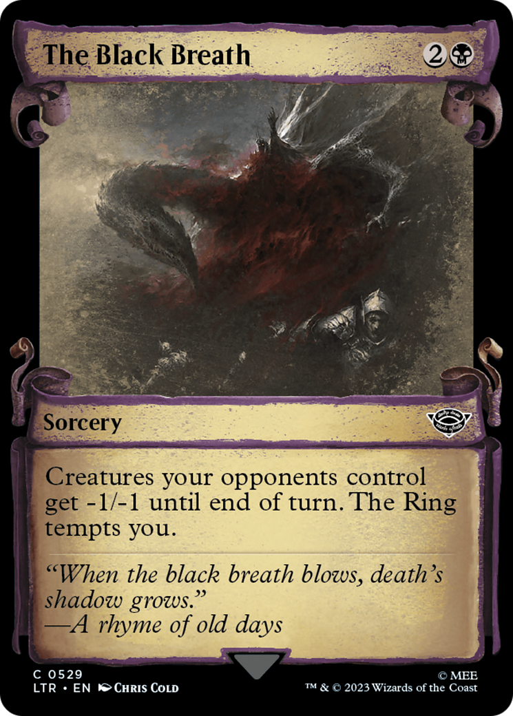 The Black Breath (LTR-529) - The Lord of the Rings: Tales of Middle-earth: (Showcase) Scroll [Common]