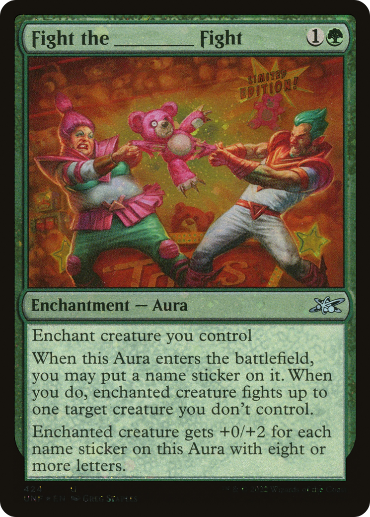 Fight the _____ Fight (UNF-424) - Unfinity Galaxy Foil [Uncommon]