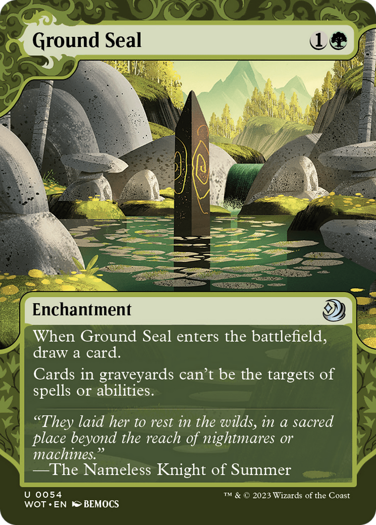 Ground Seal (WOT-054) - Wilds of Eldraine: Enchanting Tales: (Showcase) (Borderless) [Uncommon]