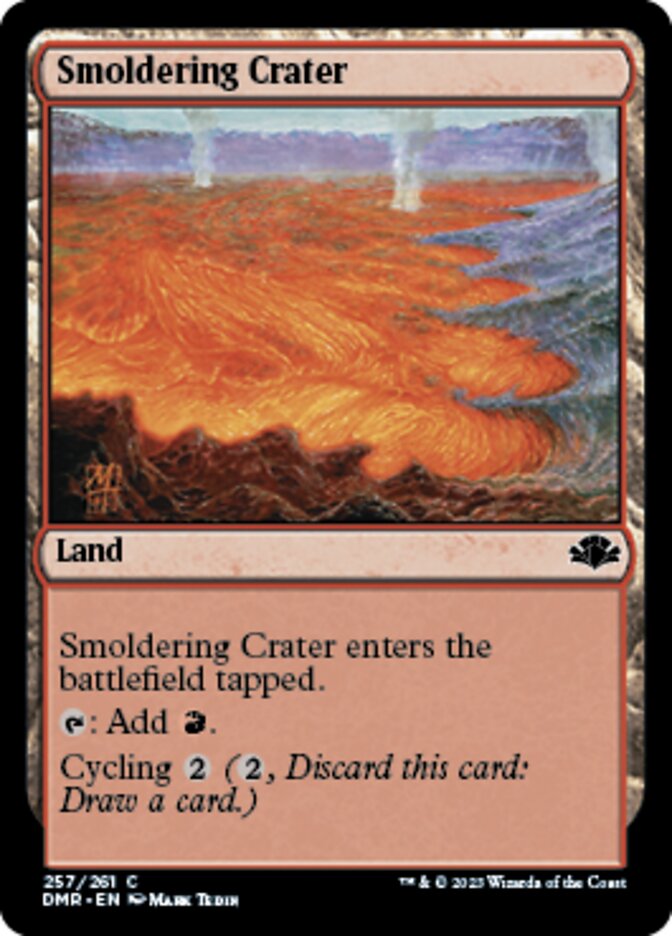 Smoldering Crater (DMR-257) - Dominaria Remastered [Common]