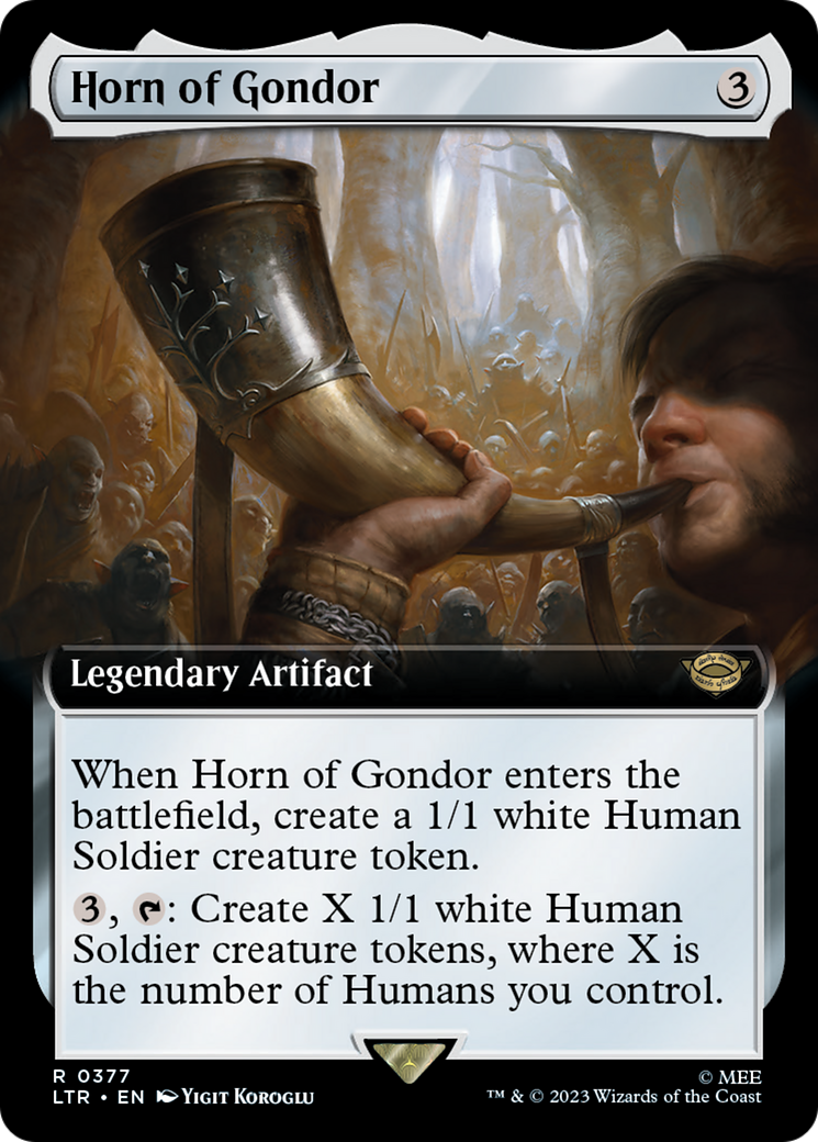 Horn of Gondor (LTR-377) - The Lord of the Rings: Tales of Middle-earth: (Extended Art) Foil [Rare]