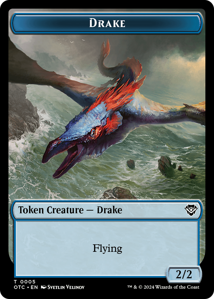 Drake (TOTC-005) - Outlaws of Thunder Junction Commander Tokens [Common]