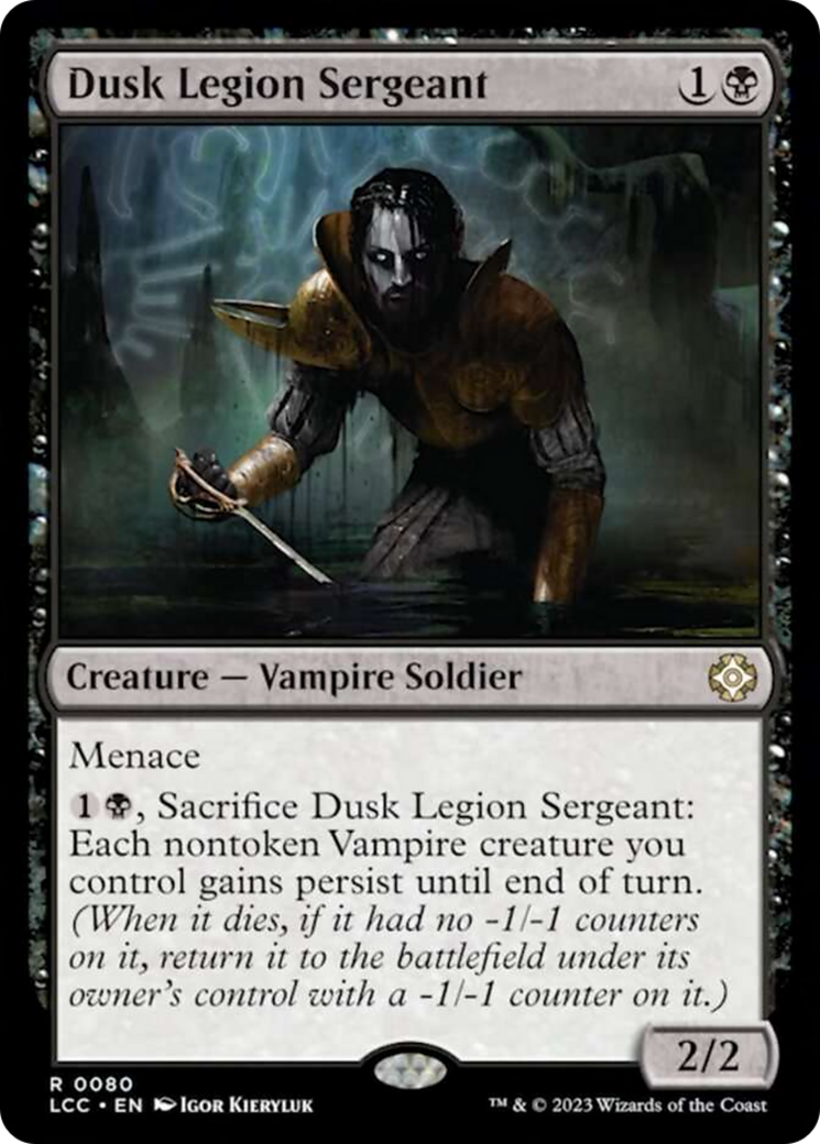 Dusk Legion Sergeant (LCC-080) - The Lost Caverns of Ixalan Commander [Rare]