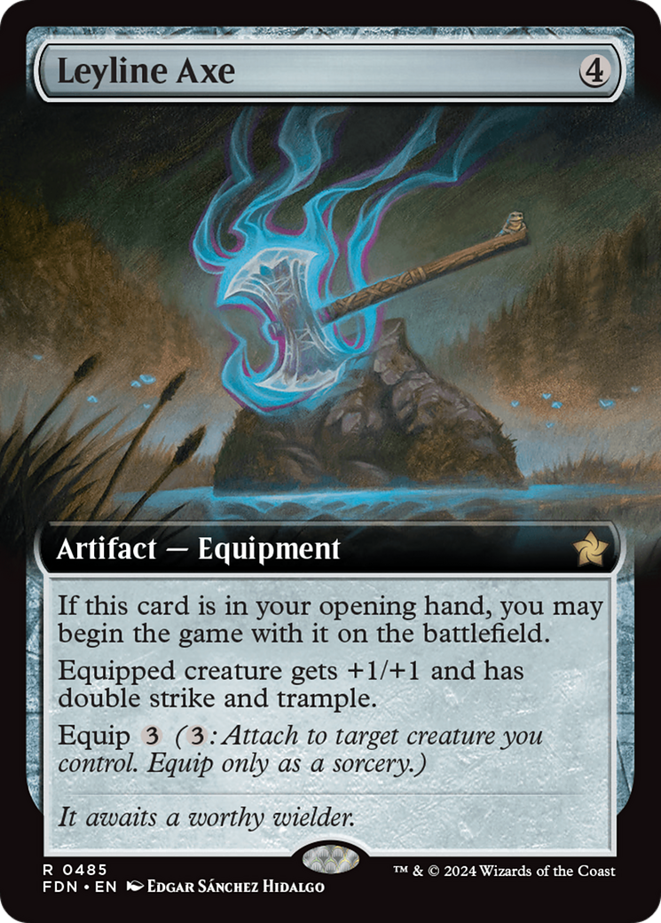 Leyline Axe (FDN-485) - Foundations: (Extended Art) Foil [Rare]