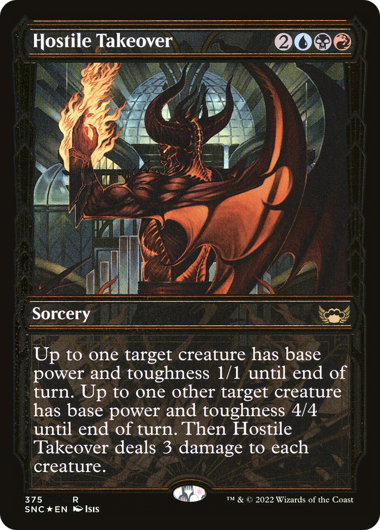 Hostile Takeover (SNC-375) - Streets of New Capenna: (Showcase) Foil [Rare]