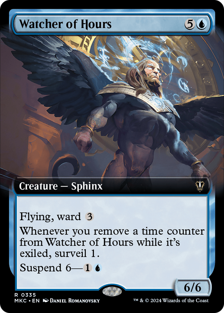 Watcher of Hours (MKC-335) - Murders at Karlov Manor Commander: (Extended Art) [Rare]