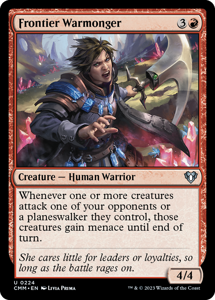 Frontier Warmonger (CMM-224) - Commander Masters [Uncommon]