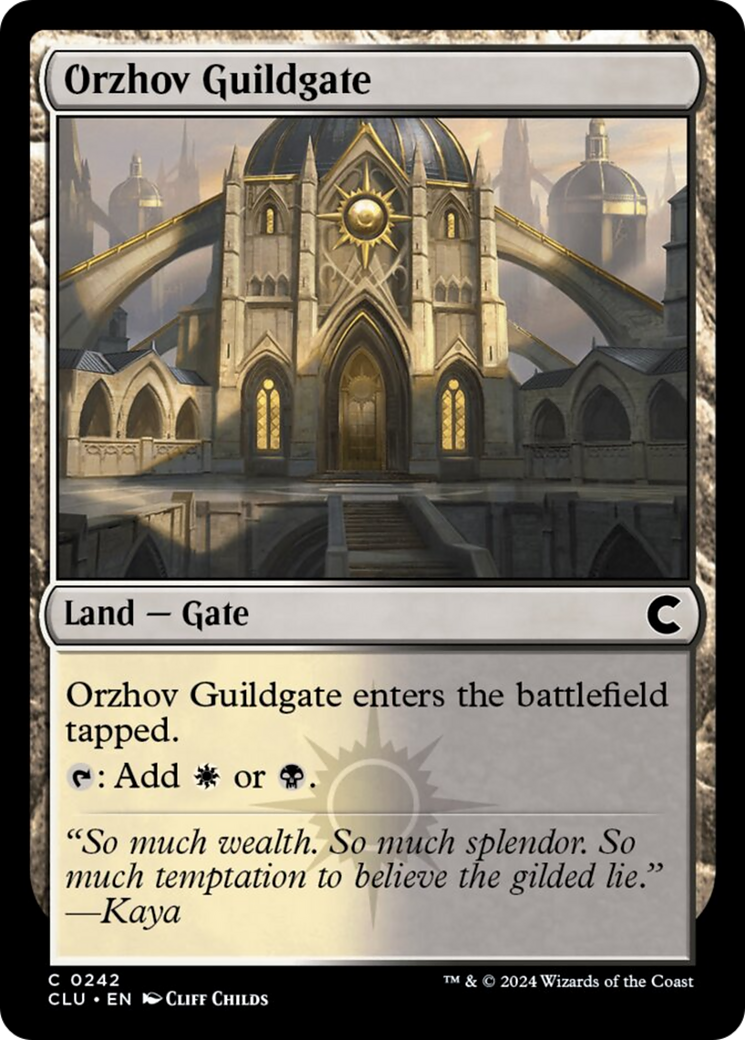 Orzhov Guildgate (CLU-242) - Ravnica: Clue Edition [Common]