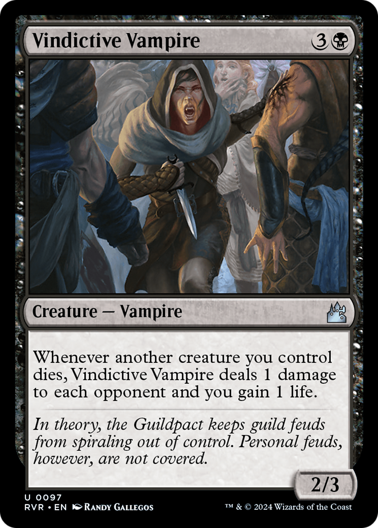 Vindictive Vampire (RVR-097) - Ravnica Remastered [Uncommon]