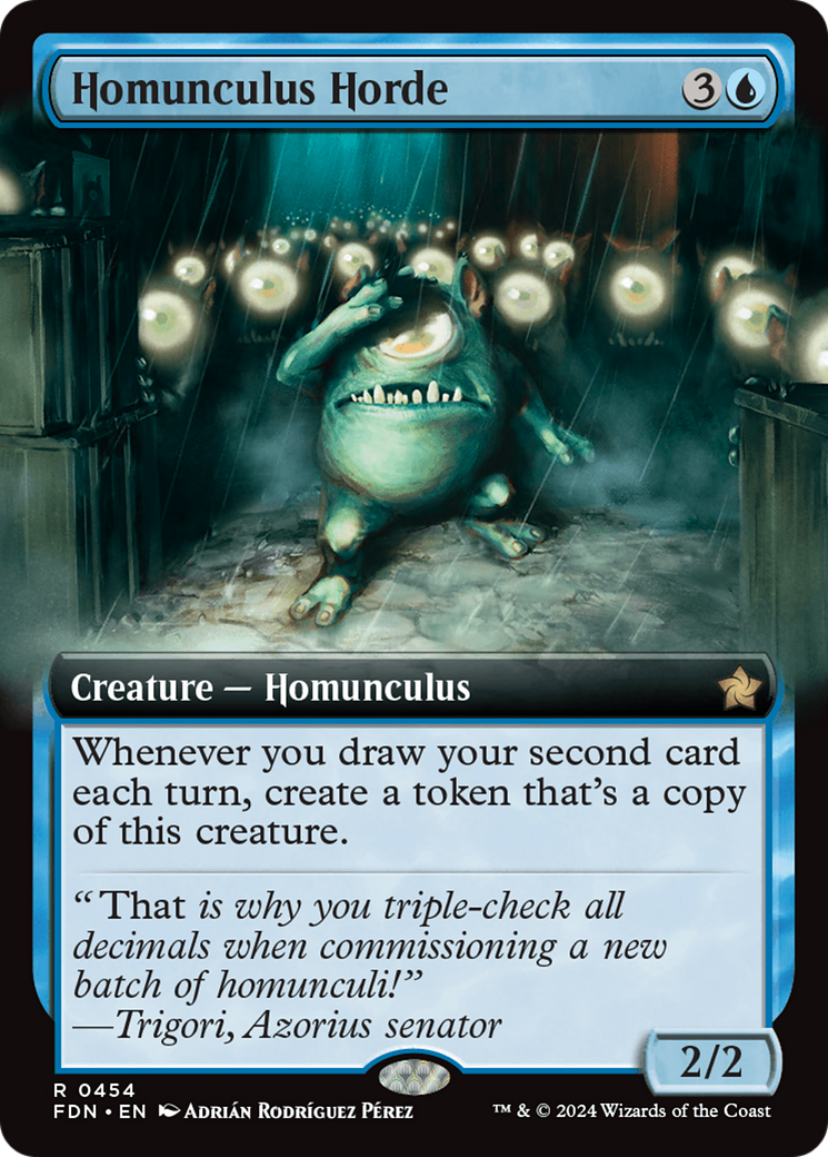 Homunculus Horde (FDN-454) - Foundations: (Extended Art) Foil [Rare]