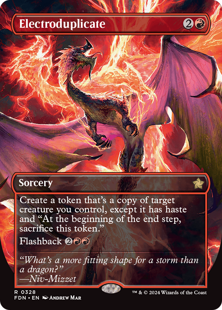 Electroduplicate (FDN-328) - Foundations (Borderless) Foil [Rare]
